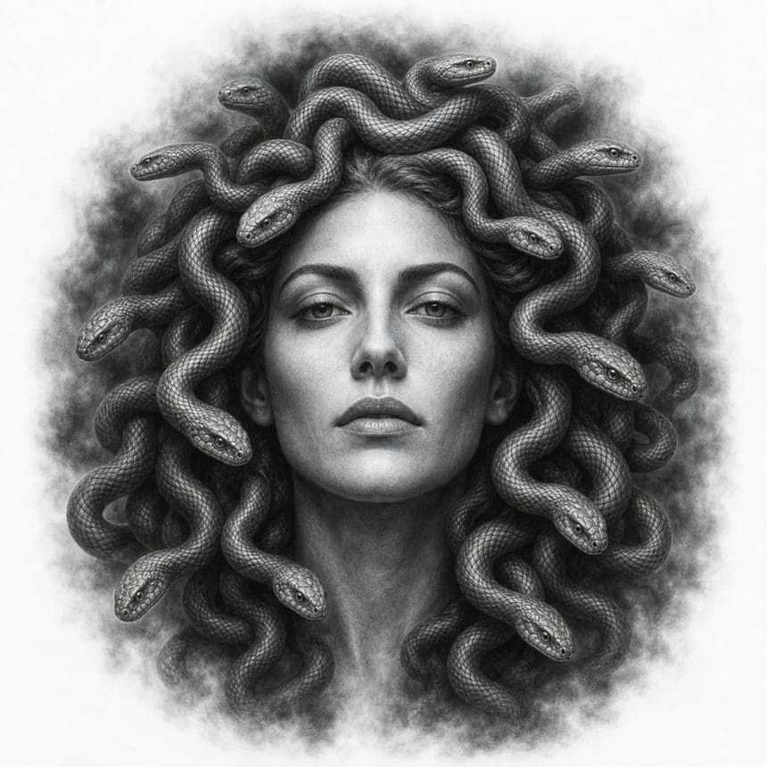 Capa do Flashbook Medusa & Mitologia