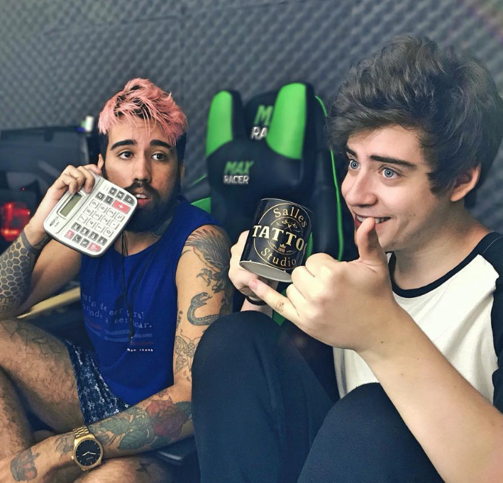 Salles with streamer Cellbit after a session